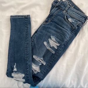 AE Denim Ripped Jeans High Waist